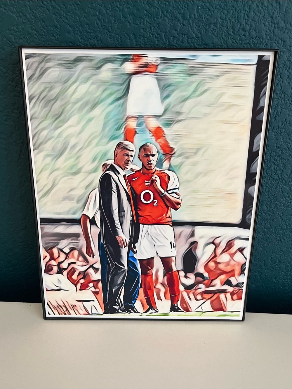 Thierry Henry Arsene Wenger Arsenal soccer Football 8x10 Poster Print